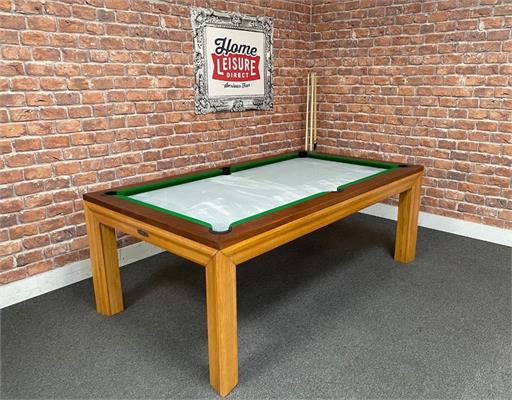 Signature Anderson Oak and Walnut Pool Dining Table - 7ft: Warehouse Clearance